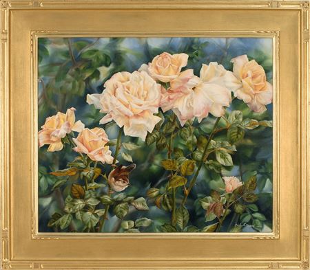 "Close Quarters" by Aleta Steward - Auction record, sale price, and art valuation. Compare with similar artists and explore comparable artworks.