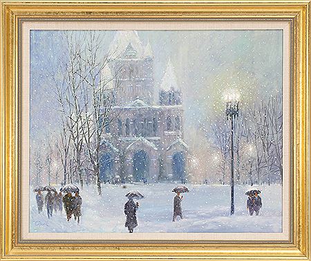 Sample artwork by Curtis Rosser (1927 - 2005), known for street scene, coastal view, genre - View similar artists and auction records