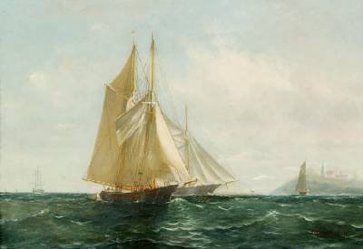 Portrait of Two Schooners
