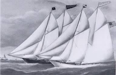 Yachts "Quickstep" and "Comanche"