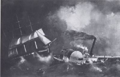 The American Ship "Mollie" Standing Off