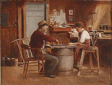 Sample artwork by Charles Cahoon (1861 - 1951), known for sea-landscape, genre and portrait painting - View similar artists and auction records