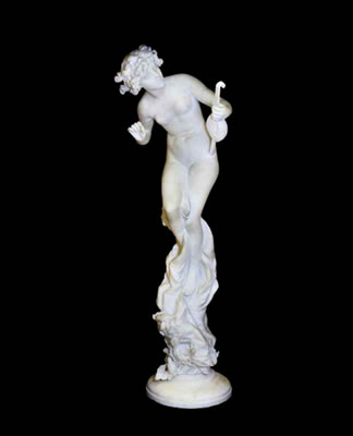 A MARBLE FIGURE OF NYMPH WITH MANDOLIN by Giuseppe Gambogi - Auction record, sale price, and art valuation. Compare with similar artists and explore comparable artworks.