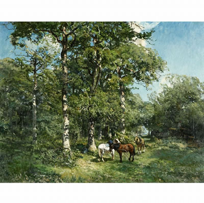 HORSES IN THE FOREST