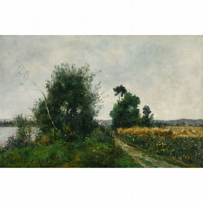 LANDSCAPE WALKING BESIDE THE RIVER