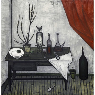 NATURE MORTE AU HIBOU