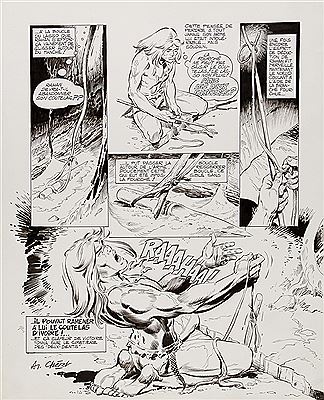 Sample artwork by Andre Cheret (1937 - 2020), known for comic drawing - View similar artists and auction records
