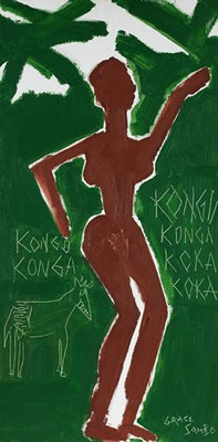 Sample artwork by Grace Samba (20th Century), known for painting - View similar artists and auction records