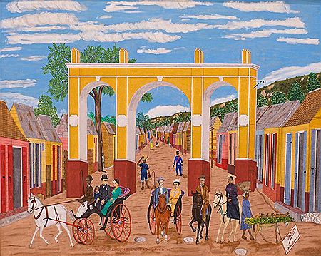 The Bourgeoisie of Cap-Haitien Before the Occupation of 1915 by Philome Obin - Auction record, sale price, and art valuation. Compare with similar artists and explore comparable artworks.