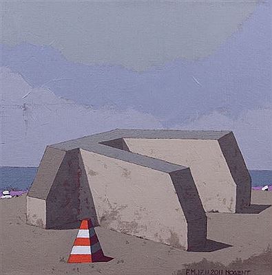 Composition au cone orange et blanc, 17/11/2011