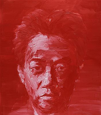 Portrait of Pei-Ming Yan: Red Self-Portrait, 2007