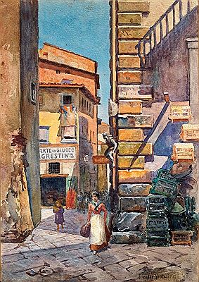 Sample artwork by Anacleto Nino della Gatta (1868 - 1921), known for painting - View similar artists and auction records