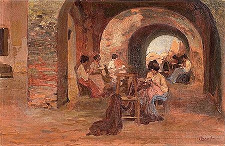 Rammendatrici di reti by Carlo Passigli - Auction record, sale price, and art valuation. Compare with similar artists and explore comparable artworks.