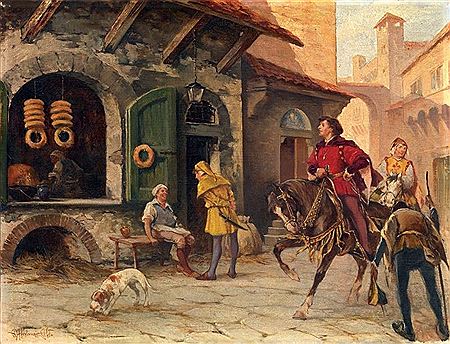 Scena di vita medievale