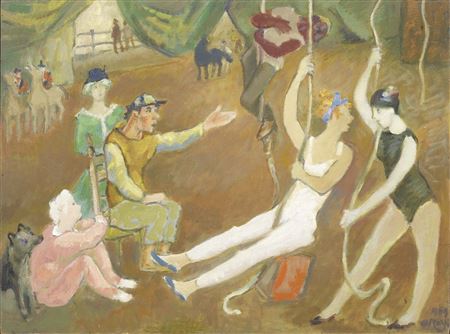 Acrobati, 1969 by Aldo Carpi - Auction record, sale price, and art valuation. Compare with similar artists and explore comparable artworks.