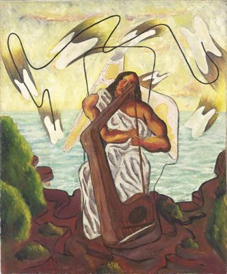 Donna con arpa, 1937 by Pippo Oriani - Auction record, sale price, and art valuation. Compare with similar artists and explore comparable artworks.
