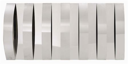 Rilievo speculare a elementi curvi, 1962 by Getulio Alviani - Auction record, sale price, and art valuation. Compare with similar artists and explore comparable artworks.