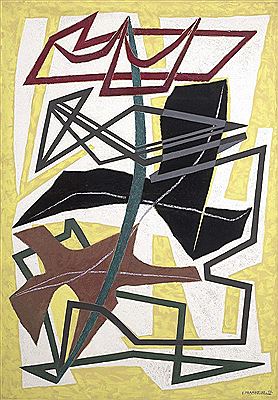 Anatomie concrete V-c (Fissioni d'immagini), 1950 by Enrico Prampolini - Auction record, sale price, and art valuation. Compare with similar artists and explore comparable artworks.