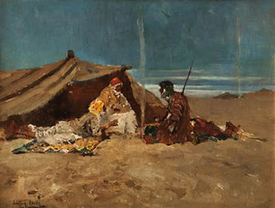 "A halt in the desert"