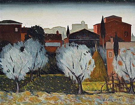 Paesaggio controluce (primi anni '60)