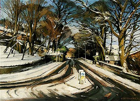 "Delph Crossroads, Winter"