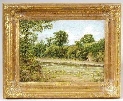 Sample artwork by John Earhart (1853 - 1938), known for landscape painting, engraving, printing innovation - View similar artists and auction records