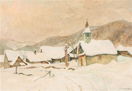 "Wintertag in Wittelbach" by Wilhelm Wickertsheimer - Auction record, sale price, and art valuation. Compare with similar artists and explore comparable artworks.