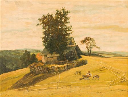 Sommerliche Schwarzwaldlandschaft in der Abenddämmerung by Gustav Traub - Auction record, sale price, and art valuation. Compare with similar artists and explore comparable artworks.