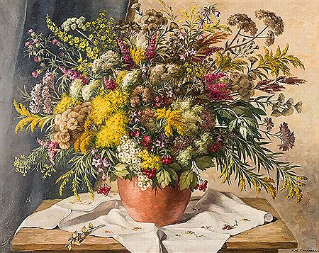 Sample artwork by Wilhelm Hanemann (1880 - 1962), known for still life painting - View similar artists and auction records