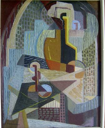 Sample artwork by William Corasick (1907 - 2002), known for abstract still life - View similar artists and auction records