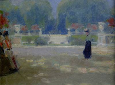 A Bright Day in the Luxembourg Gardens, Paris