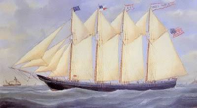 The Four Masted Schooner Marie Palmer by Reginald Nickerson - Auction record, sale price, and art valuation. Compare with similar artists and explore comparable artworks.
