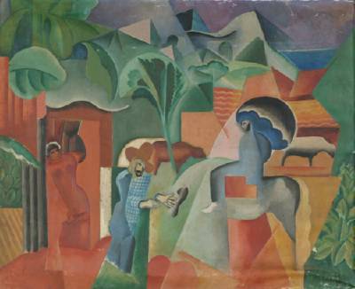 Sample artwork by Julian Levi (1900 - 1982), known for mod views, figure, and non objective painting, teaching - View similar artists and auction records
