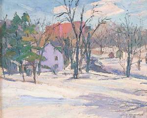 Sample artwork by Leslie Henderson (1895 - 1988), known for landscape, marine, etcher - View similar artists and auction records