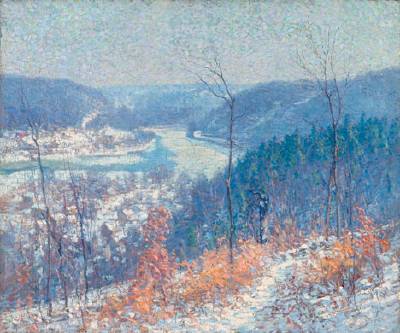 Down River: Point Pleasant, Pennsylvania by Roy Nuse - Auction record, sale price, and art valuation. Compare with similar artists and explore comparable artworks.
