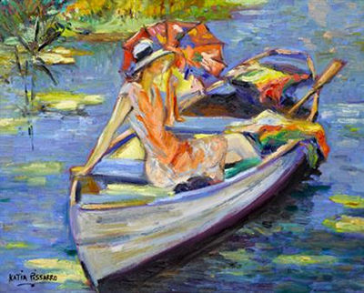 PROMENADE EN BARQUE by Katia Pissarro - Auction record, sale price, and art valuation. Compare with similar artists and explore comparable artworks.