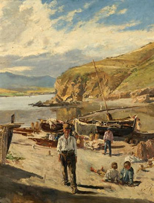Figures Along the Shore