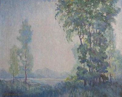 LANDSCAPE IN SPRING by Ernest Albert - Auction record, sale price, and art valuation. Compare with similar artists and explore comparable artworks.