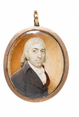 Miniature portrait of seth johnson, after 1793