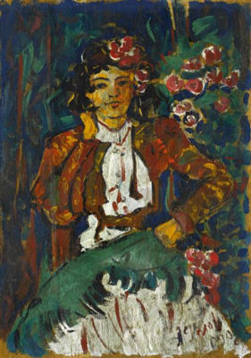 ANDALUSIAN WOMAN IN FERIA ATTIRE