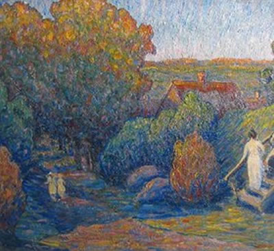 Sample artwork by Carl Holm (1885 - 1918), known for impressionist landscape, figure painting, sculpture - View similar artists and auction records
