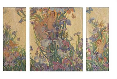 Sample artwork by Nicola D'Ascenzo (1871 - 1954), known for stained glass window designer, easel and mural painting - View similar artists and auction records