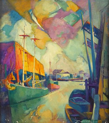 VIEW OF GLOUCESTER HARBOR