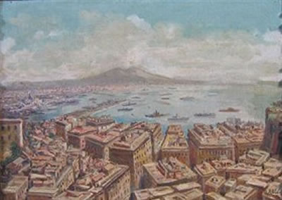 CITYSCAPE WITH HARBOR AND MOUNTAINS by Nicola Ascione - Auction record, sale price, and art valuation. Compare with similar artists and explore comparable artworks.