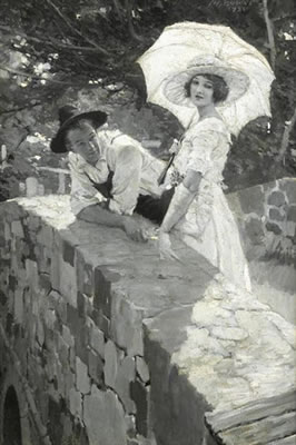 UNDINE AND MATT MILLIKEN by Maurice Lincoln Bower - Auction record, sale price, and art valuation. Compare with similar artists and explore comparable artworks.