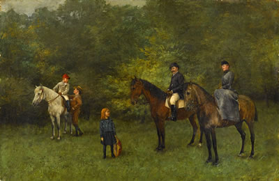 SETTING OFF FOR A HORSE RIDE by Jeno Kemendy - Auction record, sale price, and art valuation. Compare with similar artists and explore comparable artworks.
