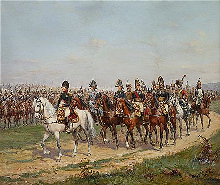 NAPOLEON LEADING HIS TROOPS
