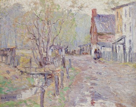VILLAGE STREET SCENE