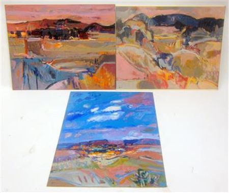 Group of seven oil paintings (7) by Jean Krille - Auction record, sale price, and art valuation. Compare with similar artists and explore comparable artworks.