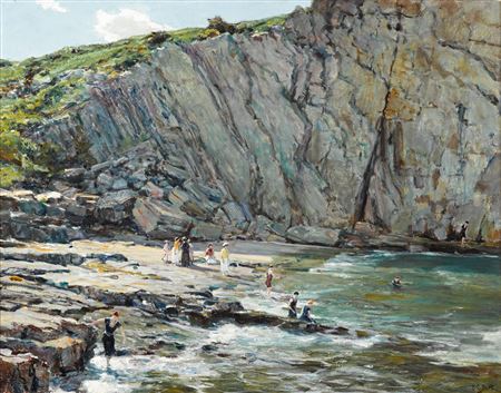 Sample artwork by Howard Russell Butler (1856 - 1934), known for seascape, portrait, solar eclipse and landscape painting - View similar artists and auction records